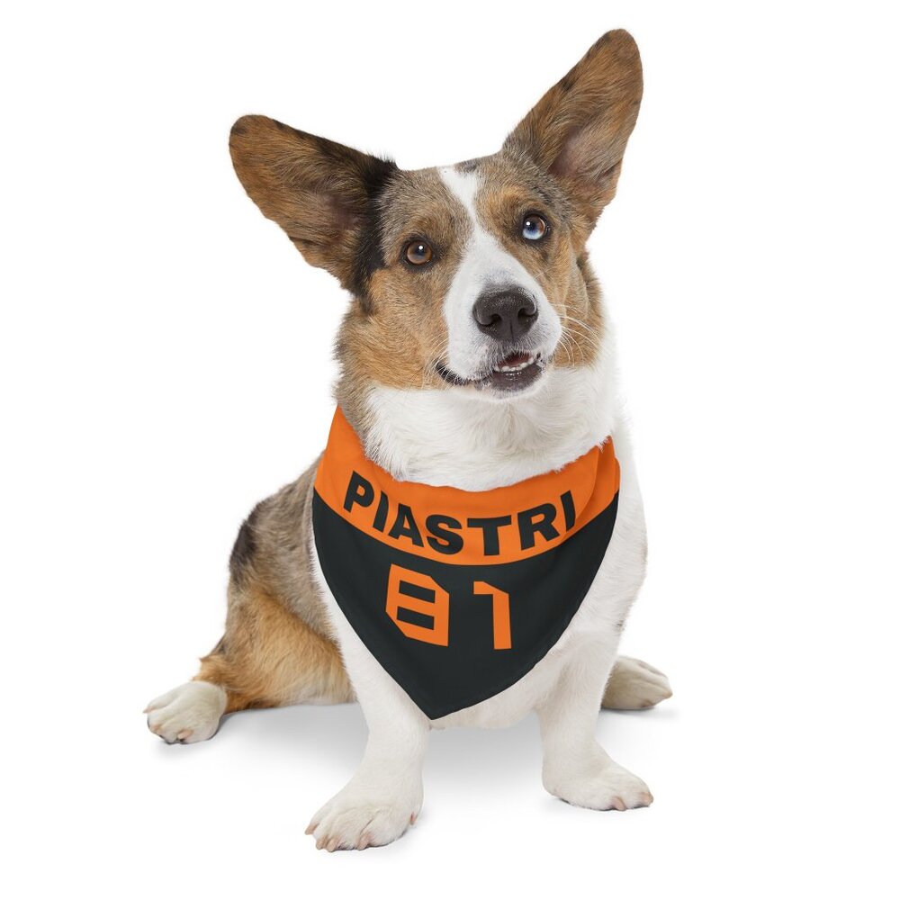 Oscar Piastri Dog Bandana - Formula 1 Dog Collar